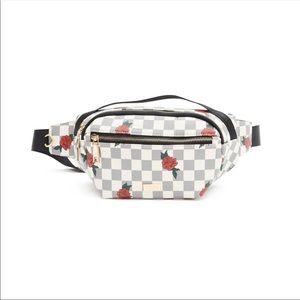 Rose checkered fanny pack